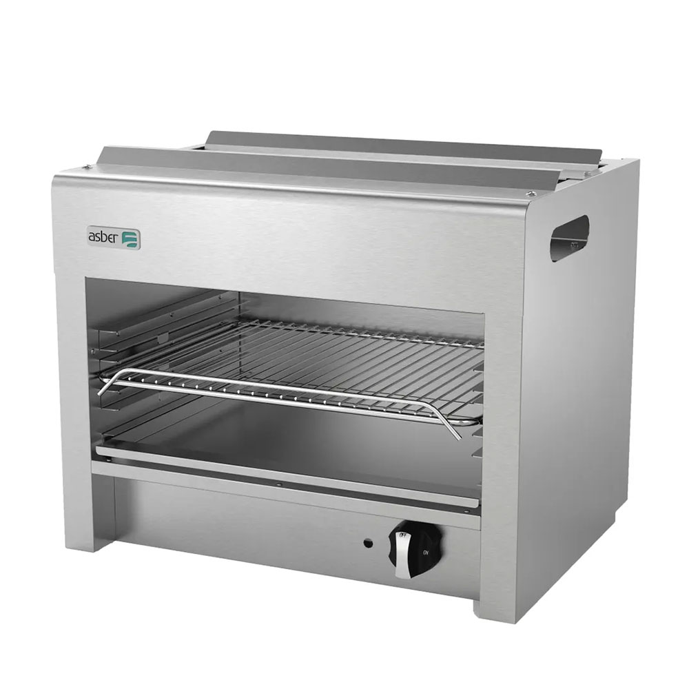 Asber AECM-24-NG 24" Natural Gas Cheese Melter with Infared Burners - 20,000 BTU