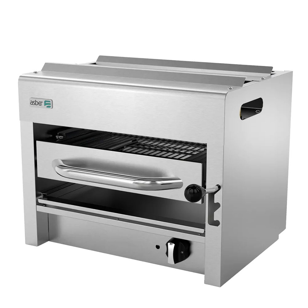 Asber AESB-24-NG 24" Natural Gas Salamander Broiler with Infared Burners - 20,000 BTU