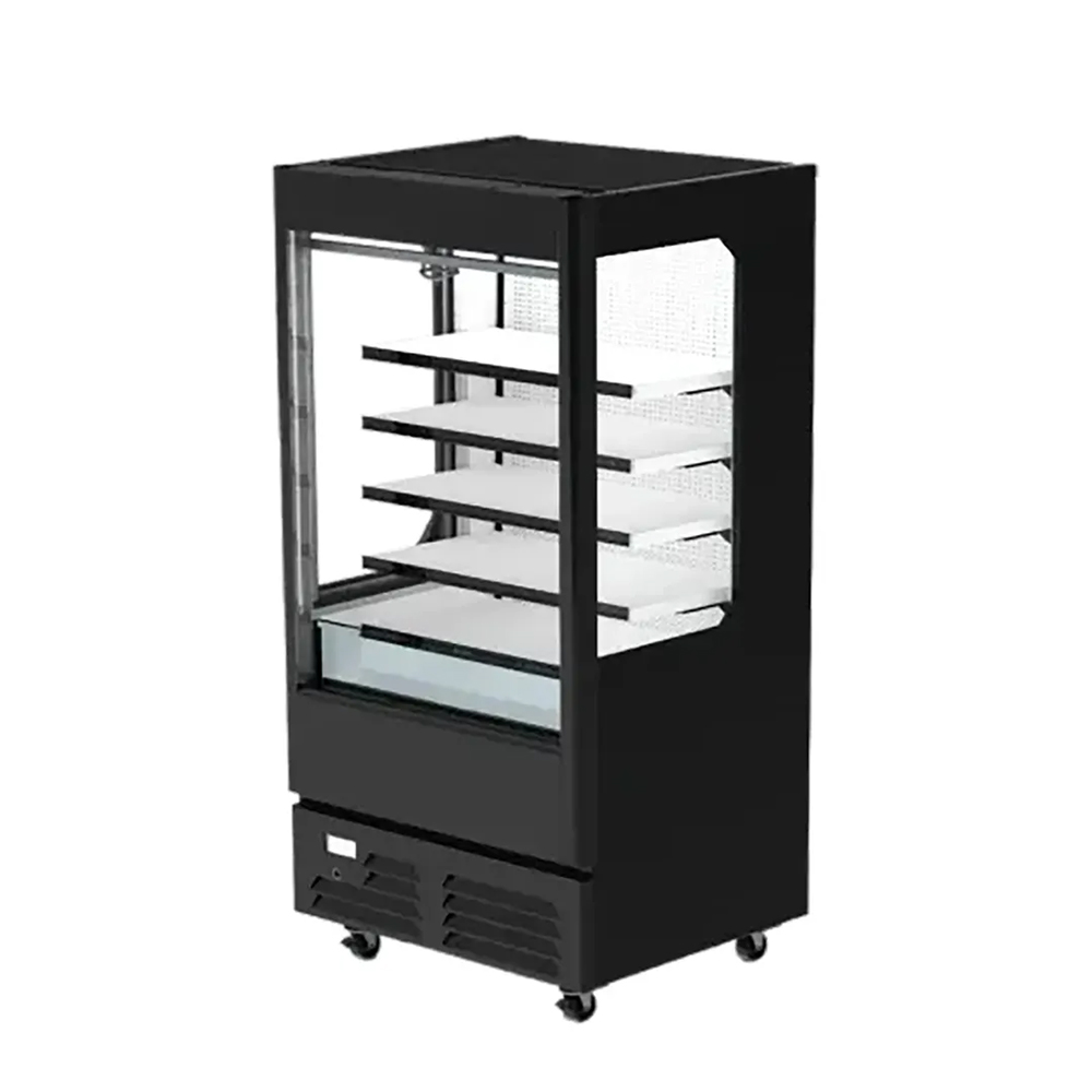 Asber AOM-52 52" Black Open Air Refrigerated Merchandiser