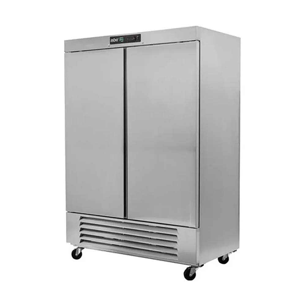 Asber ARF-37-H 43" Two Solid Door Stainless Steel Reach-In Freezer