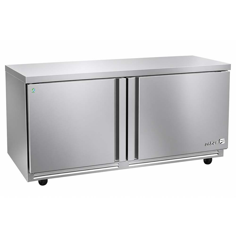 Asber AUTR-60-P 60" Front Breathing Undercounter Refrigerator, 20.6 Cu. Ft.