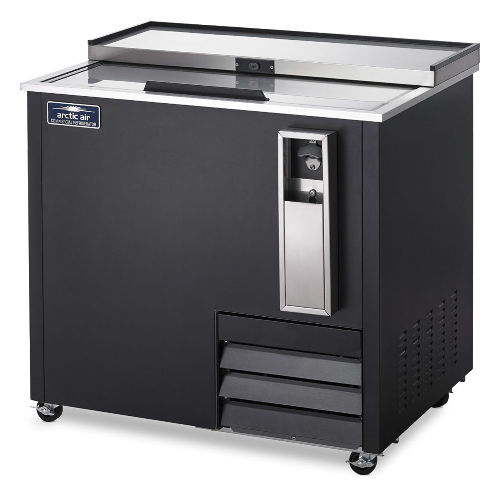 Arctic Air AUB36R 37" Horizontal Beer Bottle Cooler, 1 Sliding Lid w/ Locks | 9.3 Cu. Ft.