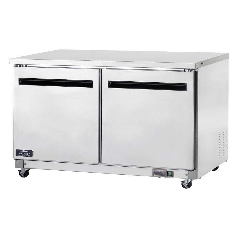 Arctic Air AUC60R 61" Undercounter Refrigerator, Worktop, 2 Solid Doors | 15.5 Cu. Ft.