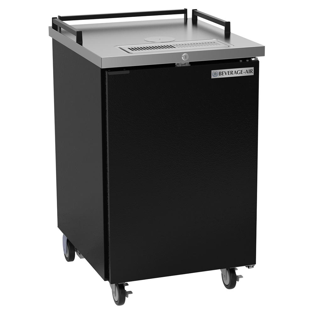 Beverage Air BM23HC-B-28 24" Black Refrigerated Beer Dispenser without Tap Tower