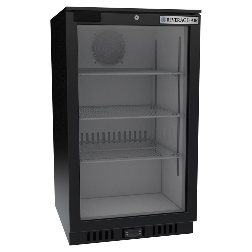 Beverage Air CT96HC-1-B 21-3/8" Black Countertop Display Refrigerated Merchandiser - 5.9 cu. ft.