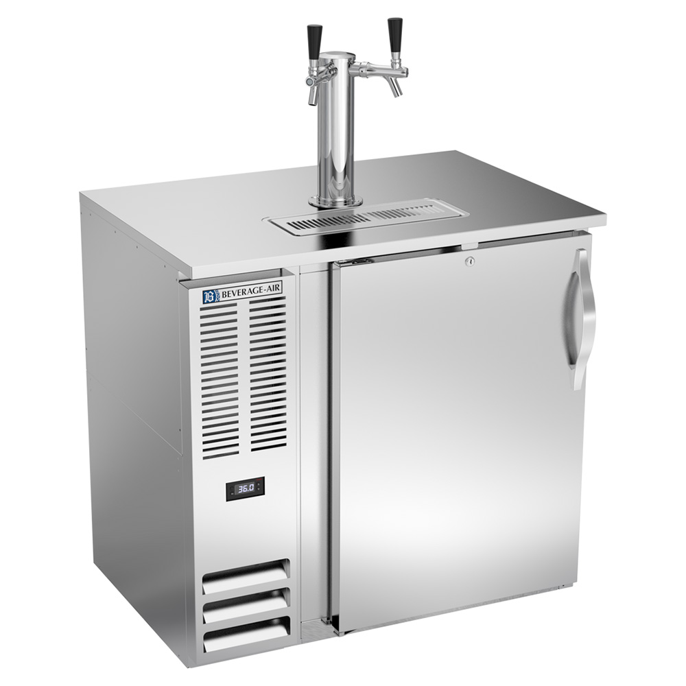 Beverage Air DDN36HC-S 36" Stainless Steel Narrow Depth Refrigerated Direct Draw Beer Dispenser