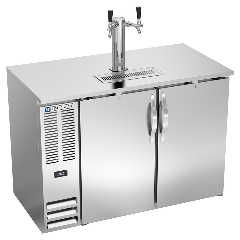 Beverage Air DDN48HC-S 48" Stainless Steel Narrow Depth Refrigerated Direct Draw Beer Dispenser
