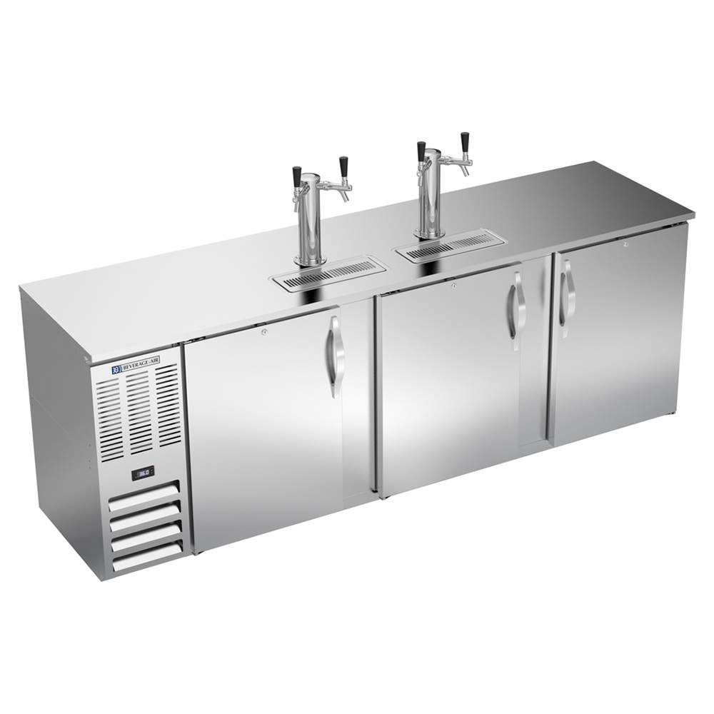 Beverage Air DDN94HC-S 94" Stainless Steel Narrow Depth Refrigerated Direct Draw Beer Dispenser