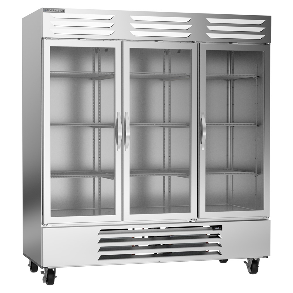 Beverage Air FB72HC-1G 75" Vista Series Glass Door Reach-In Freezer