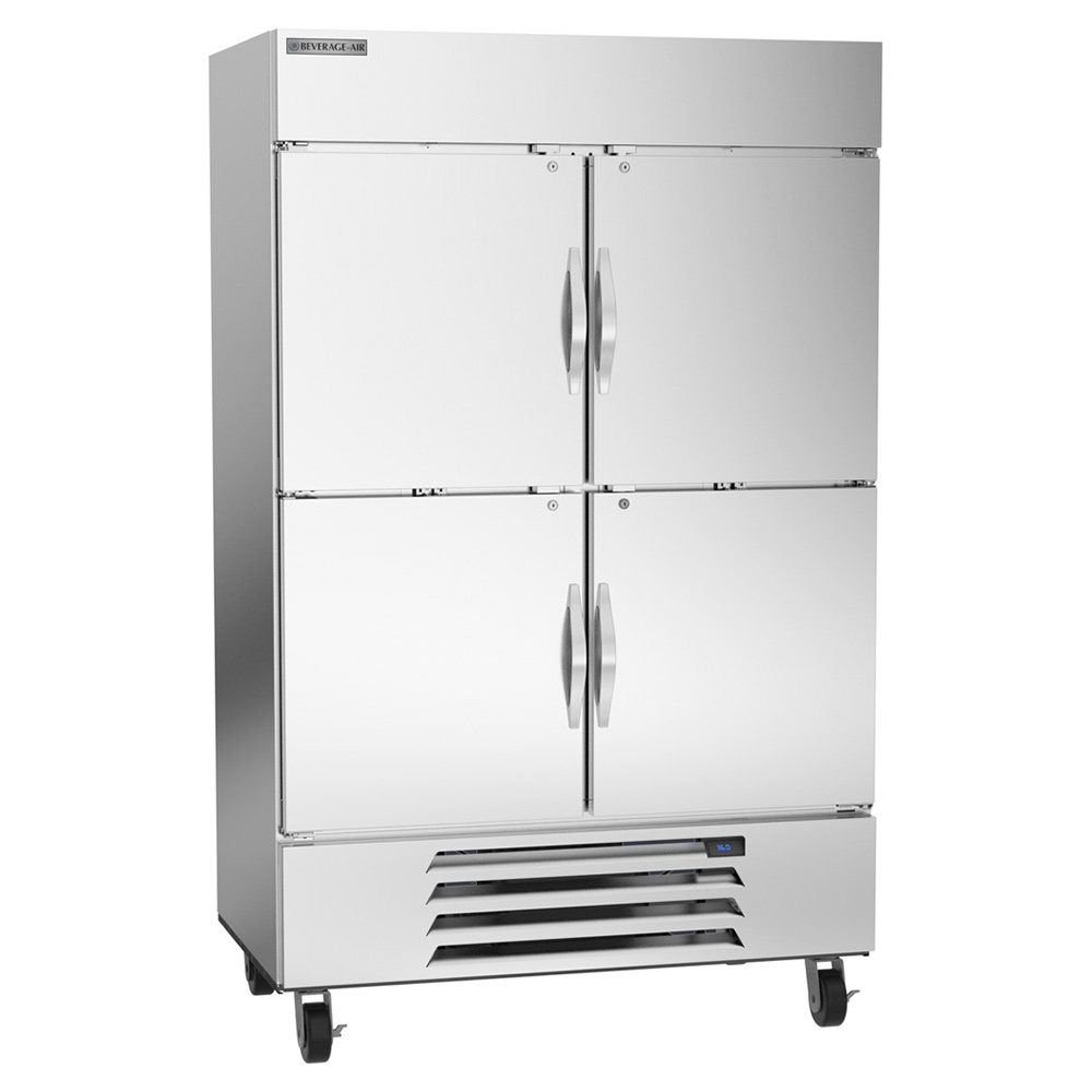 Beverage Air HBR49HC-1-HS 52" Horizon Bottom Mount Half Solid Door Reach-In Refrigerator