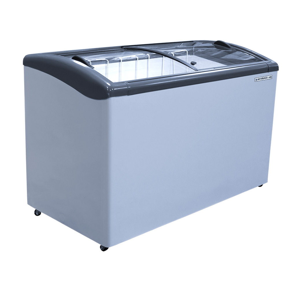 Beverage Air NC51HC-1-W 50-2/5" Curved Lid Novelty Ice Cream Freezer - 9.43 Cu. Ft.