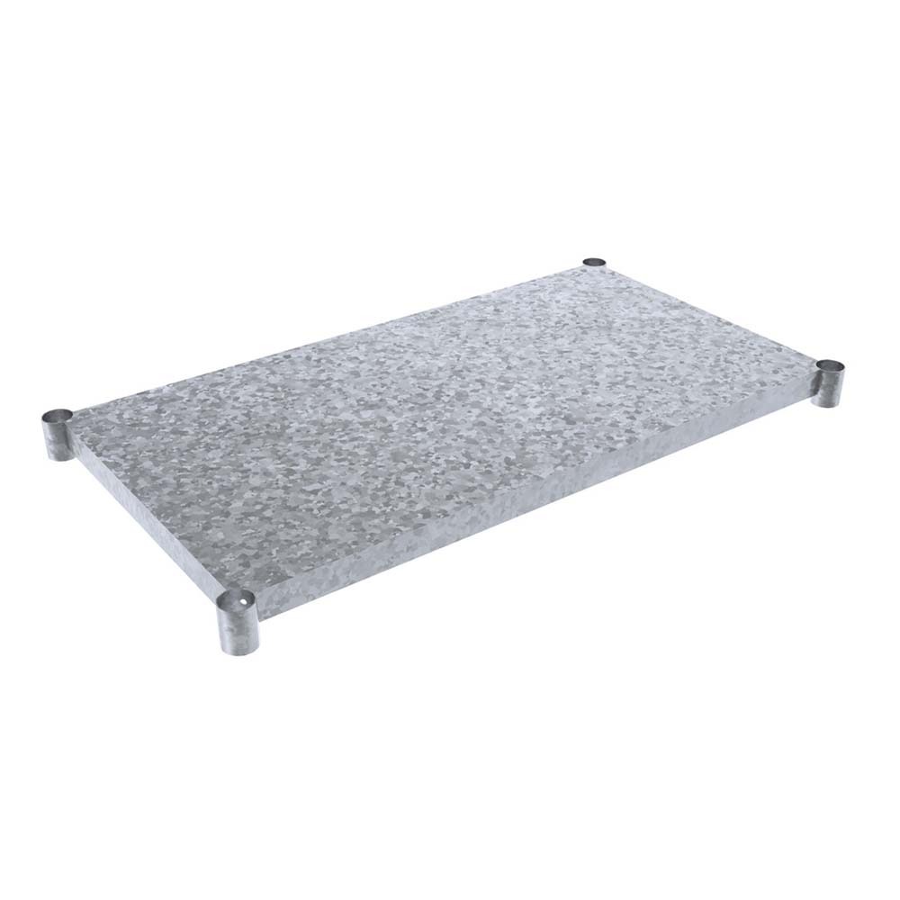 BK Resources VTS-4830 Galvanized Steel Undershelf for 48"L x 30"D Work Table