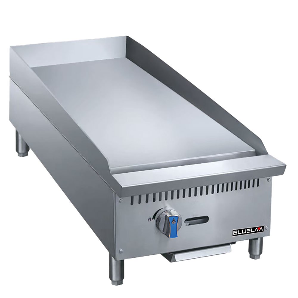 Blue Air BLGM12-20D 12" Heavy-Duty Gas Griddle - 20" Depth, 3/4" Plate - 29,000 BTU