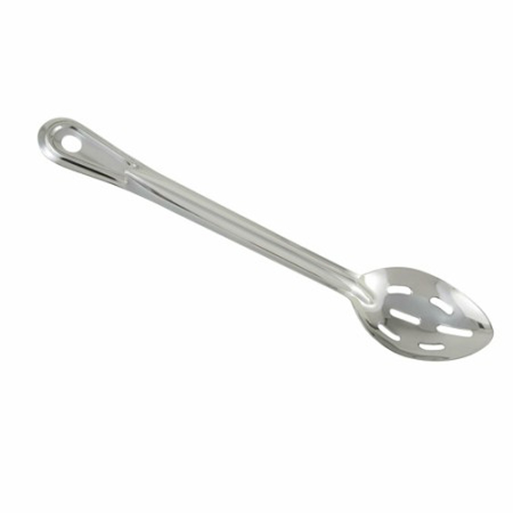 Winco BSST-13 13" Standard Duty Slotted Stainless Steel Basting Spoon
