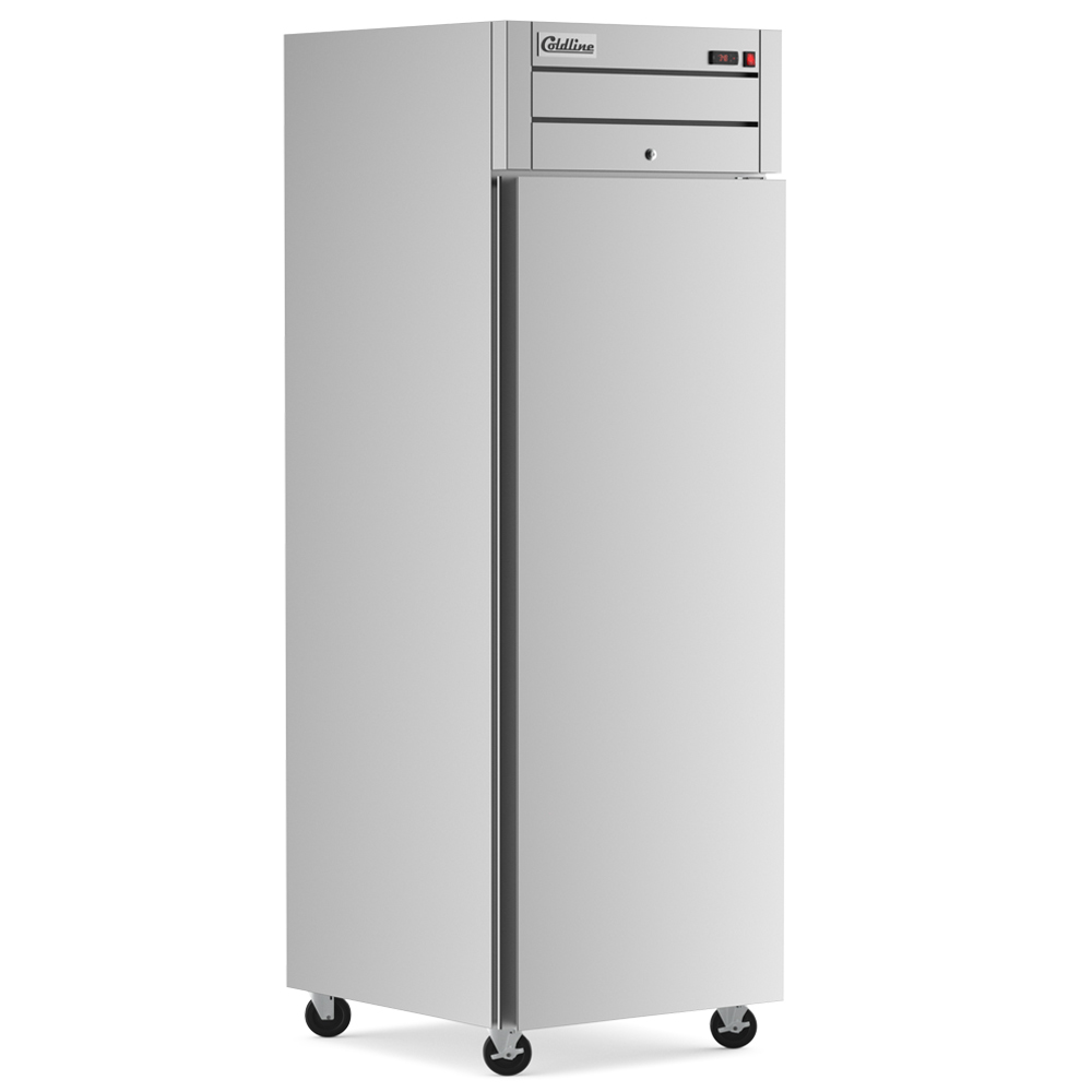 Coldline C-1FF-TM 27" Solid Door Commercial Top Mount Reach-In Freezer