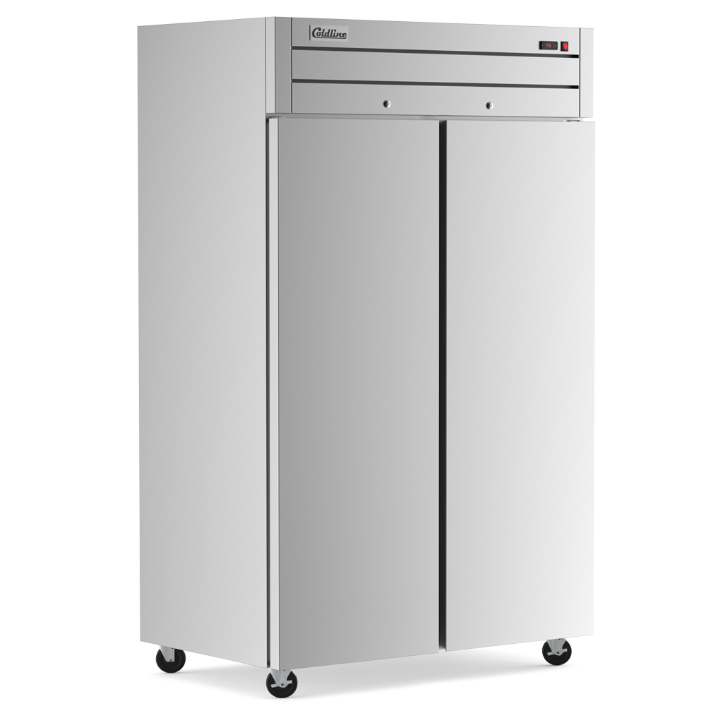 Coldline C-2FF-TM 54" Solid Door Commercial Top Mount Reach-In Freezer