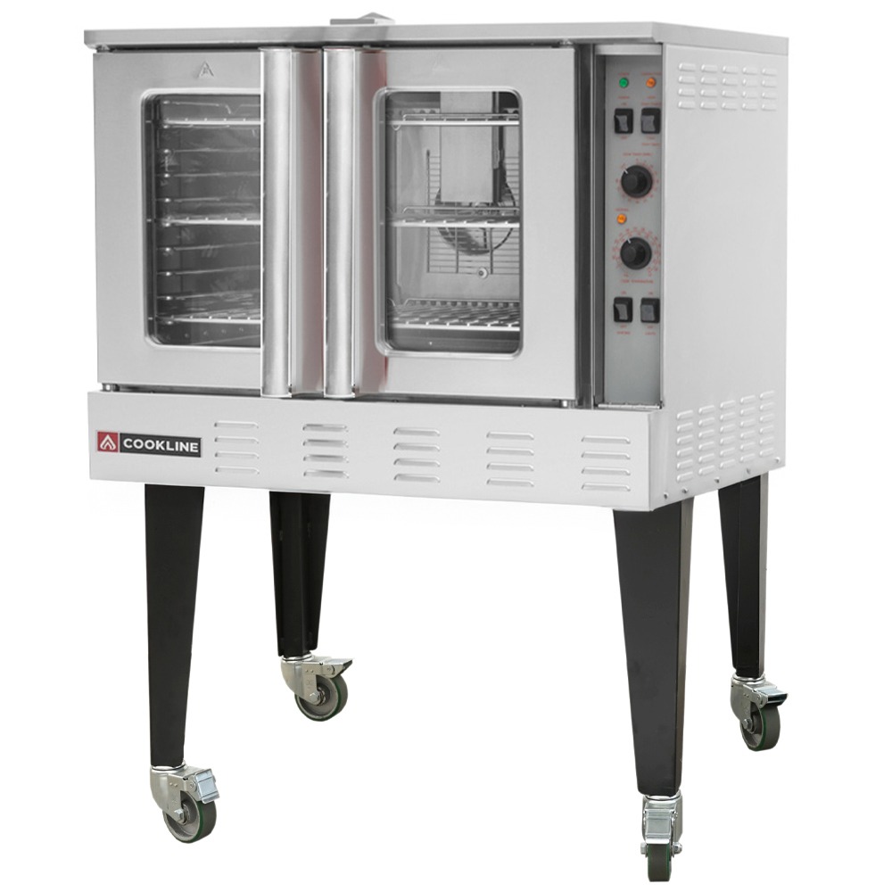 Cookline CC80-LP-SGL Deep Depth Single Deck Full Size Liquid Propane  Convection Oven - 60,000 BTU