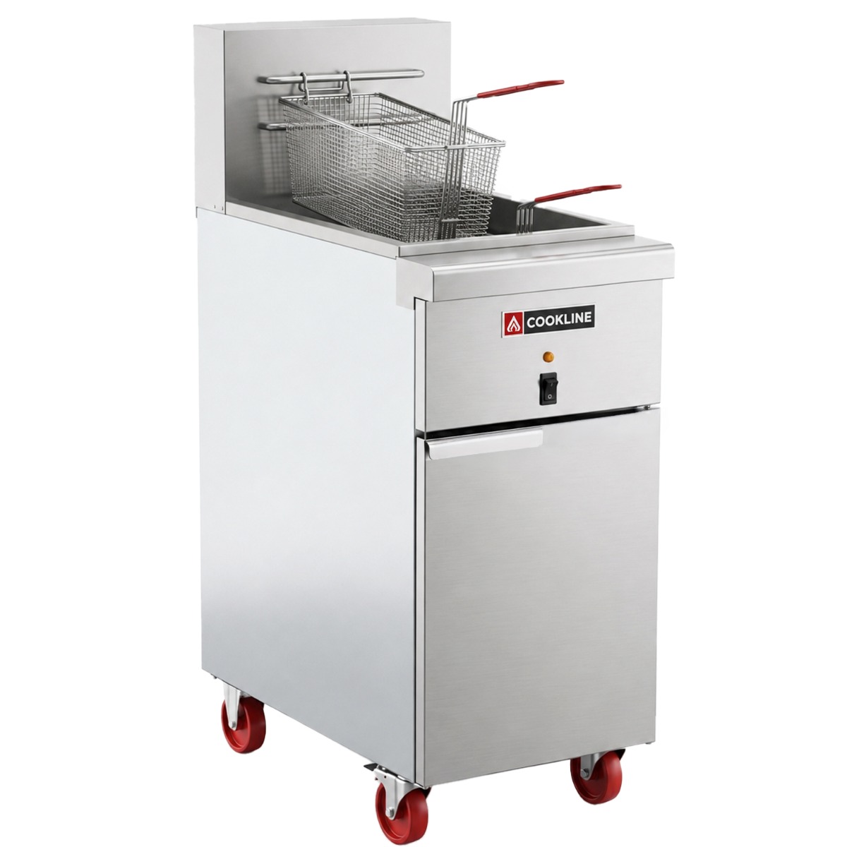 Cookline CF-40E-208-3 50 lb. Electric Floor Fryer-208V, 3 Phase