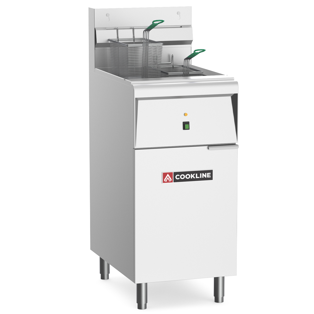 Cookline CF-40E-240-3 40 lb. Electric Floor Fryer-240V, 3 Phase