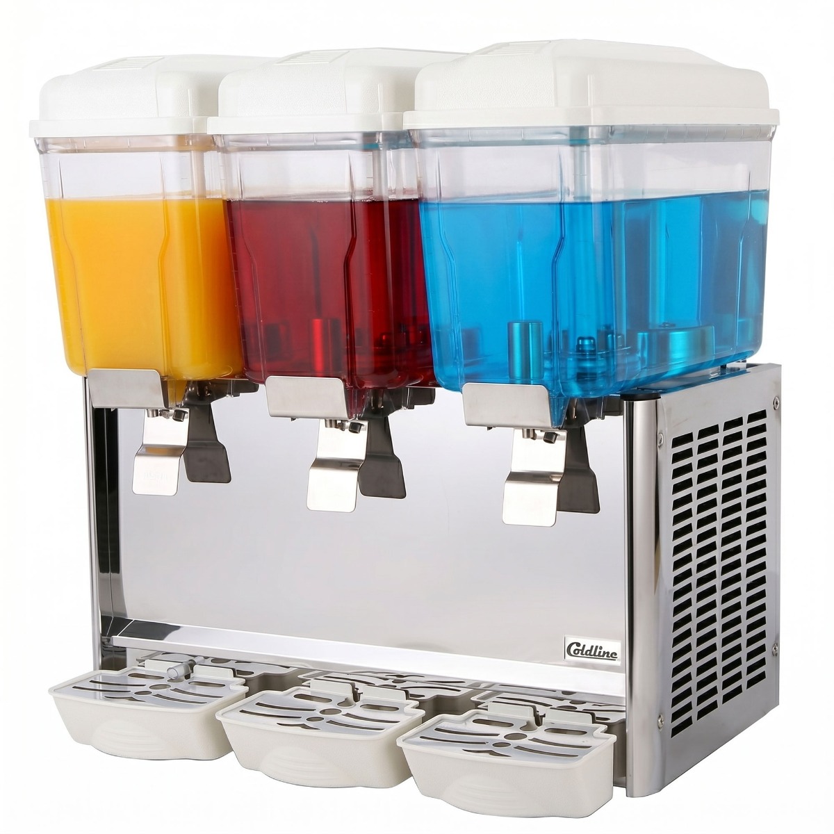 Coldline CBD-3 Triple 3 Gallon Bowl Beverage Dispenser with Stirring System