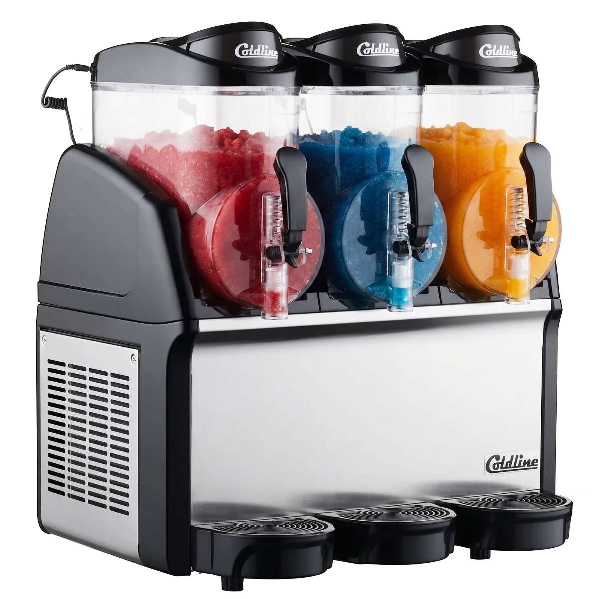 Coldline GRANITA-3N Triple 3 Bowl Pourover Granita Slush Machine - 9 Gallon