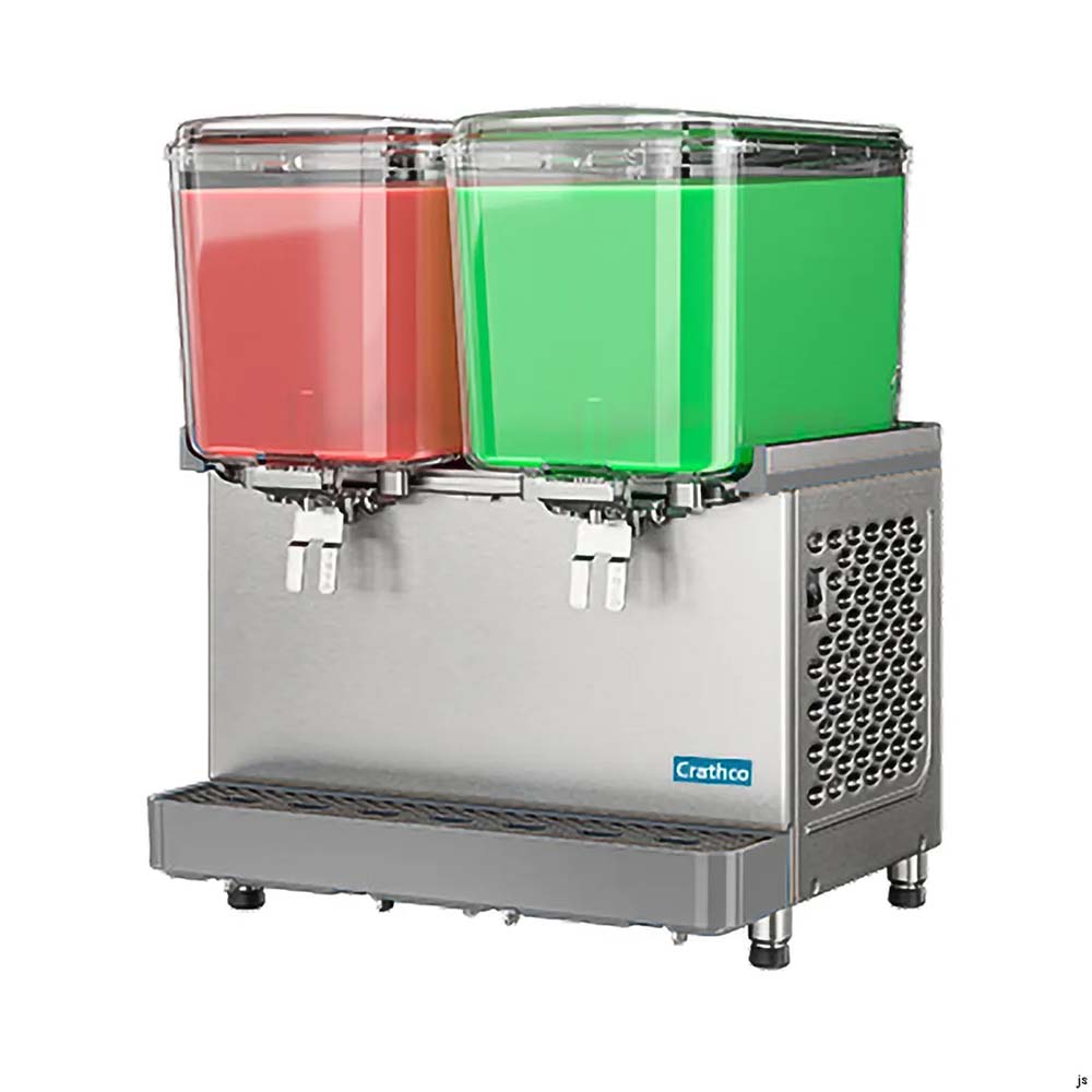 Crathco SR-25-16 Classic Pro Bubbler Double 4.75 Gallon Bowl Pre-Mix Cold Beverage Dispenser - 120V