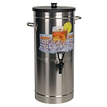 Bunn TDS-3.5 Cylinder-Style Iced Tea/Coffee Dispenser with Solid Lid - 3.5 Gallon