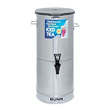 Bunn TDO-5 Cylinder-Style Iced Tea/Coffee Dispenser with Solid Lid - 4 Gallon