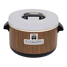 Town Food 56912W 64 Cup Ricemaster Sushi Rice Container with Wood Grain Finish