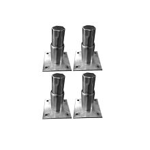 Arctic Air 69438K One Shelf and Four Mounting Clips, Fits Model Stainless Adjustable Legs - Set of 4 (Fits ACP4SQ/ACP8SQ)