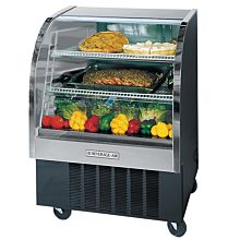 Beverage Air CDR3-1-B 37" Curved Front Refrigerated Deli Case, Black