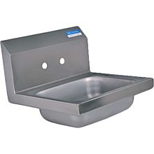 BK Resources BKHS-W-1410-4D 14"W Wall Mount Hand Sink without Faucet