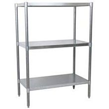BK Resources SSU5-3124 31"Wx24"Dx60"H Stainless Steel Dry Storage Shelving Unit