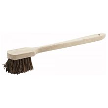 Winco BRP-20 Pot Brush with 20" Wood Handle with Coir Bristles