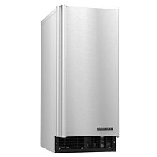 Hoshizaki C-80BAJ 15" 80 lb. Undercounter Air-Cooled Self-Contained Cubelet Ice Machine with 22 lb. Built-In Storage Bin