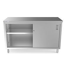 Prepline PC-2460 24"D x 60"L  Stainless Steel Enclosed Base Work Table