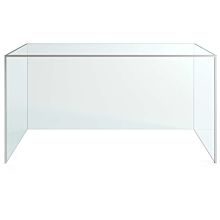 Custom Glass CGB60 60" Modern Clear Glass Display Sneeze Guard with no Frame, All Glass