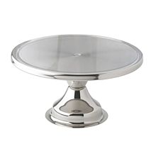 Winco CKS-13 Stainless Steel 13" Cake Stand