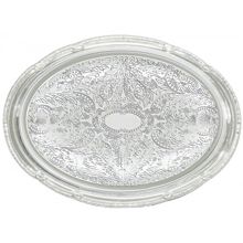 Winco CMT-1014 Oval Chrome-Plated Serving Tray