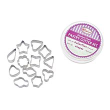 Winco CST-32 12-Piece Stainless Steel Shapes Cookie Cutter Set