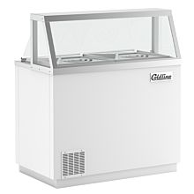 Coldline DIP-46 47" Ice Cream Dipping Cabinet Freezer | (8) Tub Capacity
