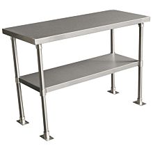 Prepline PDOS-1870 18"D x 70"L Stainless Steel Double Tier Overshelf for SMP72