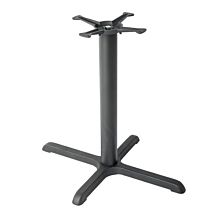 JMC Furniture Economy Indoor Cast Iron Cross Table Base - 28" Height / 13" Spider / 24" x 30" Cross Base
