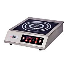 Winco EIC-400E 11-3/4" Commercial Electric Induction Cooker with Easy-Touch Controls - 120V, 1800W