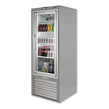 Leader ESPS30 30" One Swing Glass Door Refrigerator Merchandiser, Stainless Steel