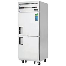 Everest ESRFH2 29" One Section Solid Swing Door Top Mounted Upright Reach-In Dual Temperature Refrigerator/Freezer Combo, 11 Cu. Ft.