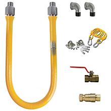  Gas Hose Connector kit with Quick Disconnect - 3/4