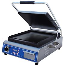 Globe GSG14D Deluxe Sandwich Grill with Smooth Plates - 120V