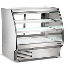 Coldline HDC-72 72" Refrigerated Curved Glass High Meat Deli Case with Rear Storage