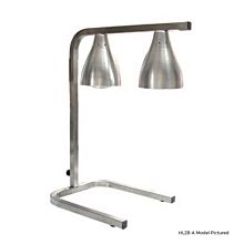 Global HL2B-S 20" Commercial 2 Bulb, Stainless Steel Food Heating Lamp